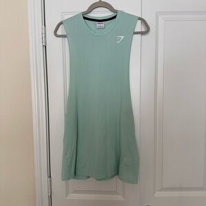 Gymshark Mint Green Cutoff Tank Top
